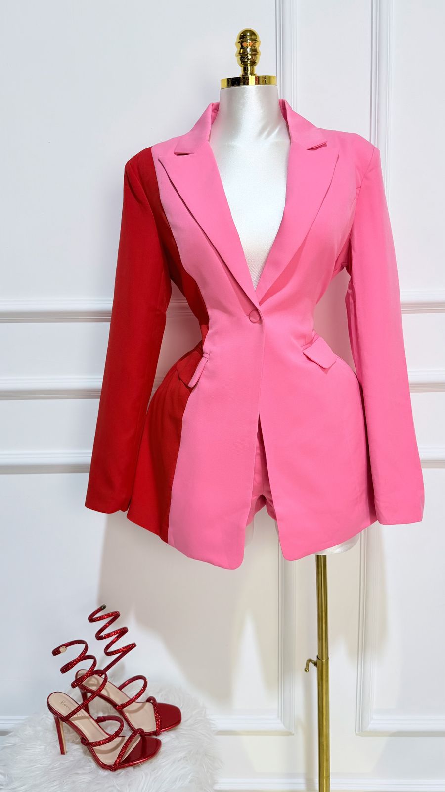 Jumper Blazer Rosa/Rojo