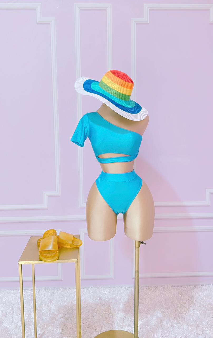 Traje de baño azul
