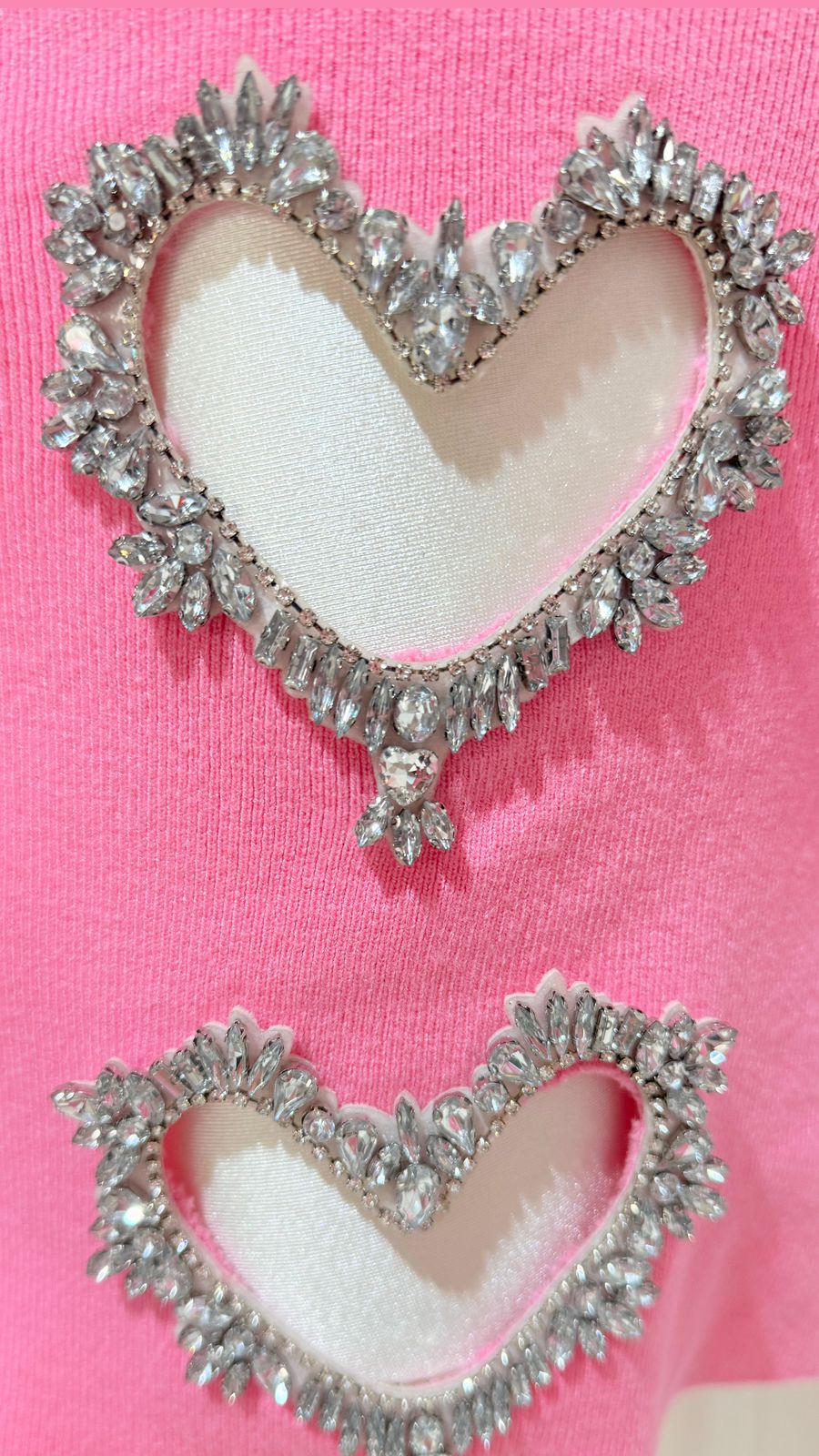 Set Sueter Rosa Falda Corazones