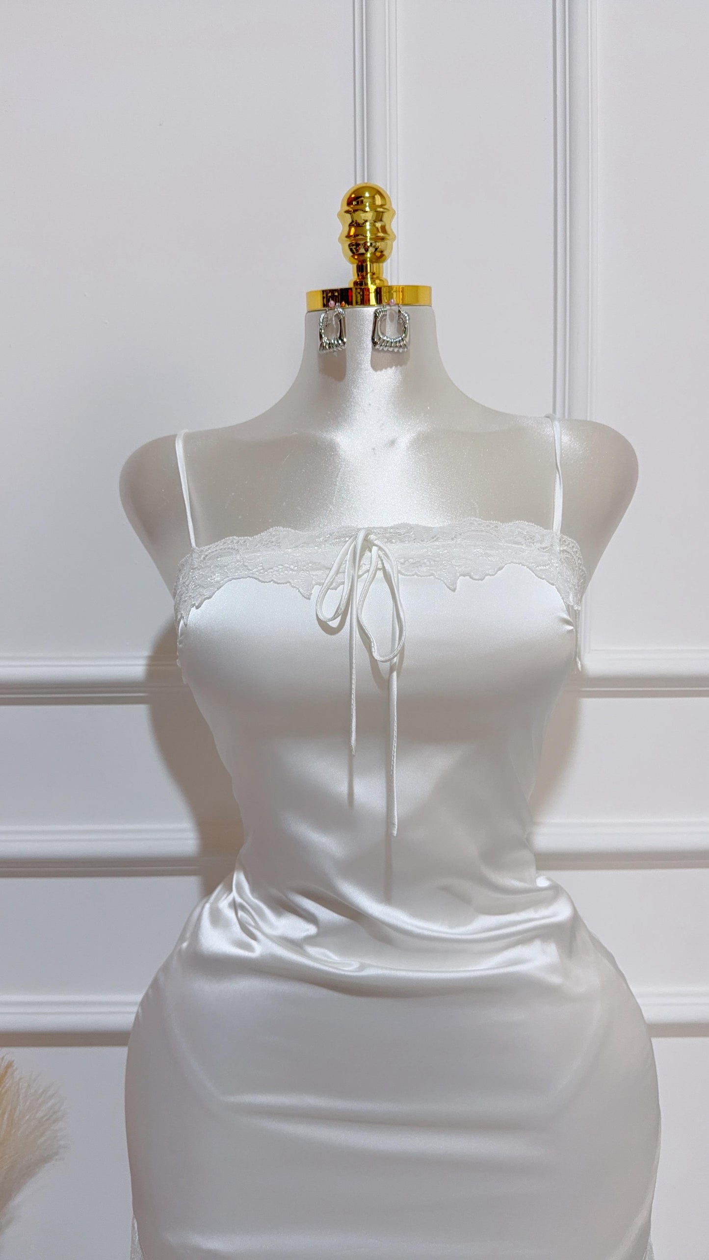 Vestido Encaje Largo Blanco
