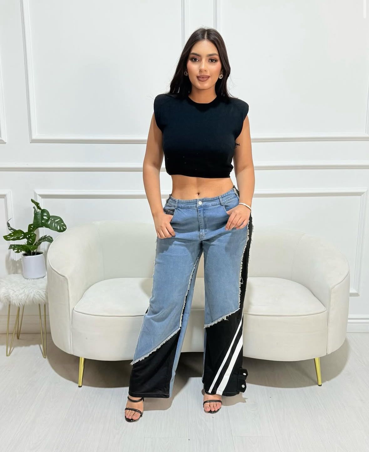 Pantalon Mezclilla Negro