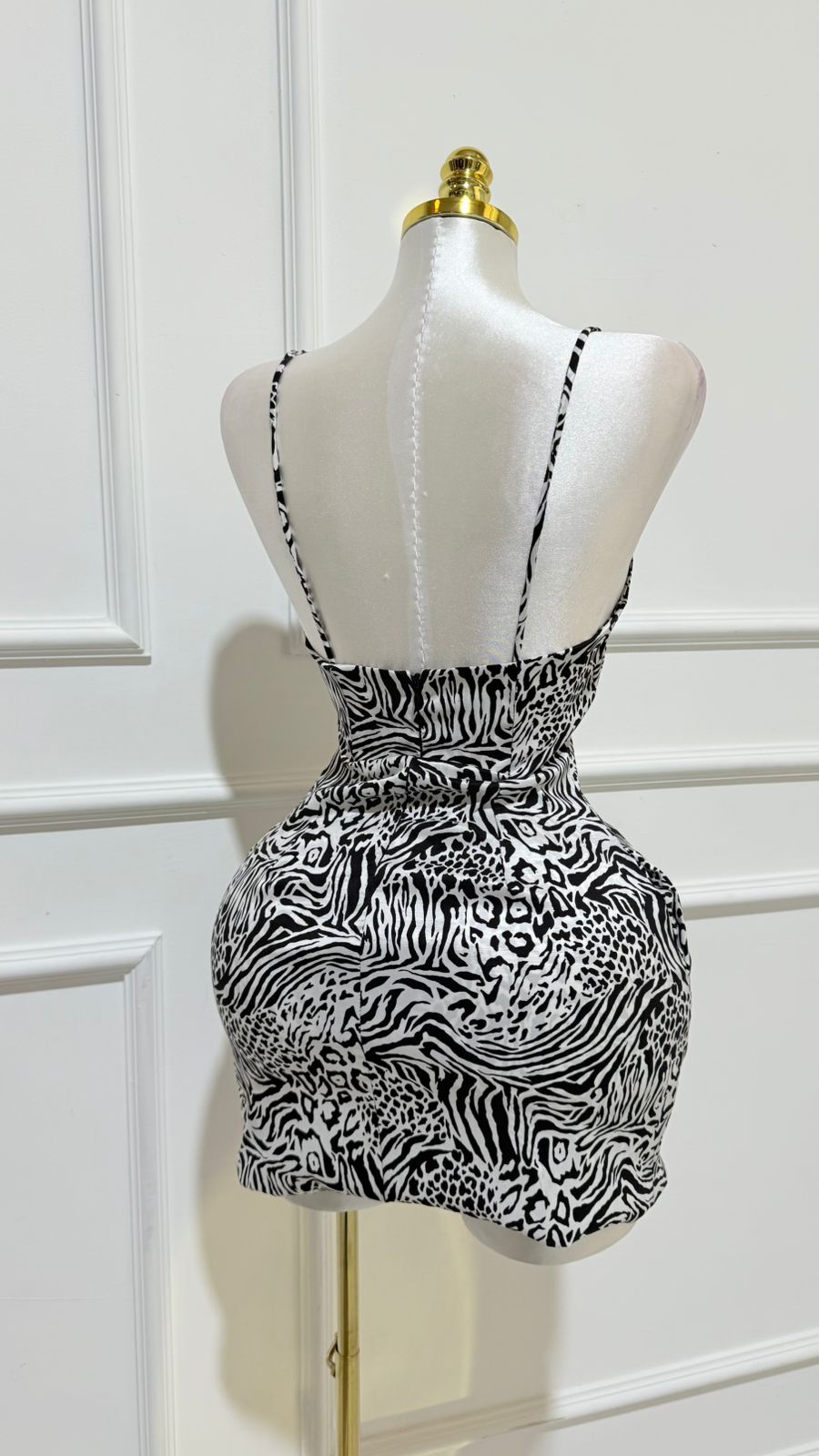 Vestido Blanco Negro