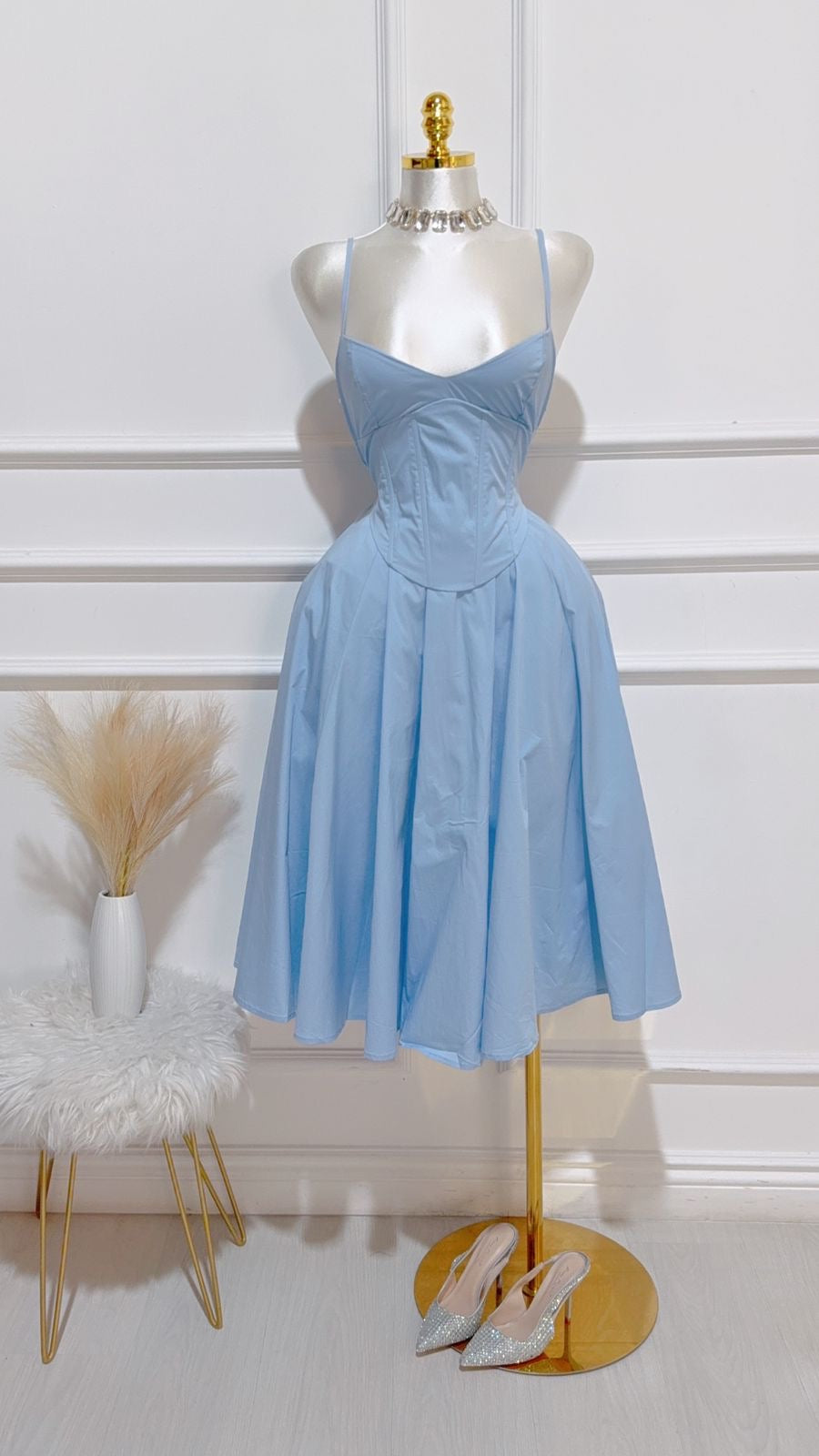Vestido Largo Azul