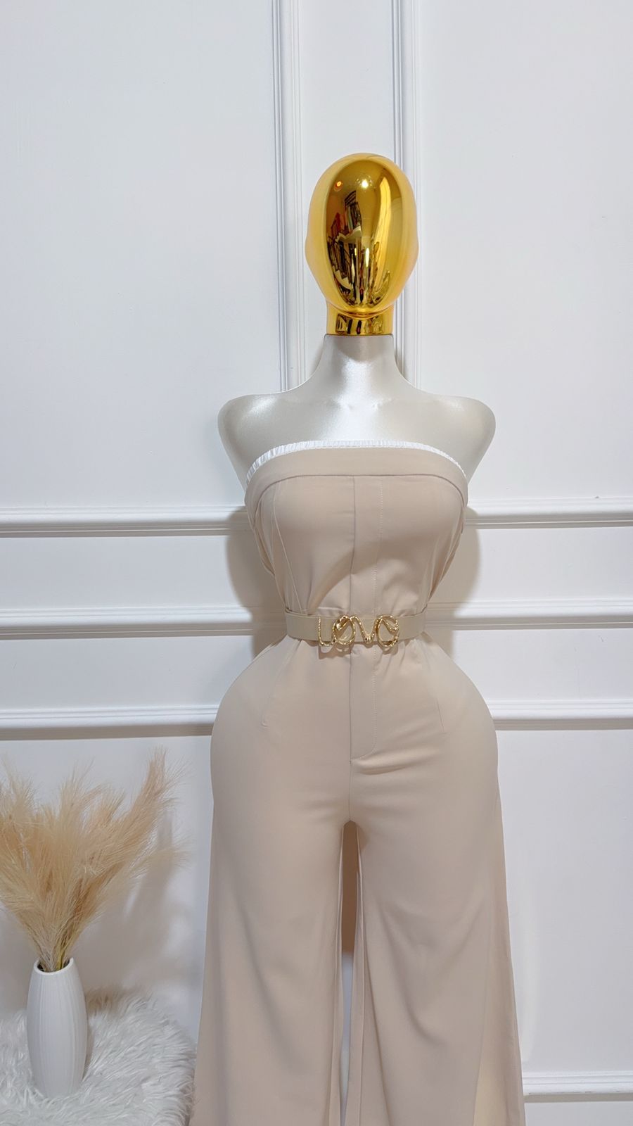 Enterizo Beige Cinto