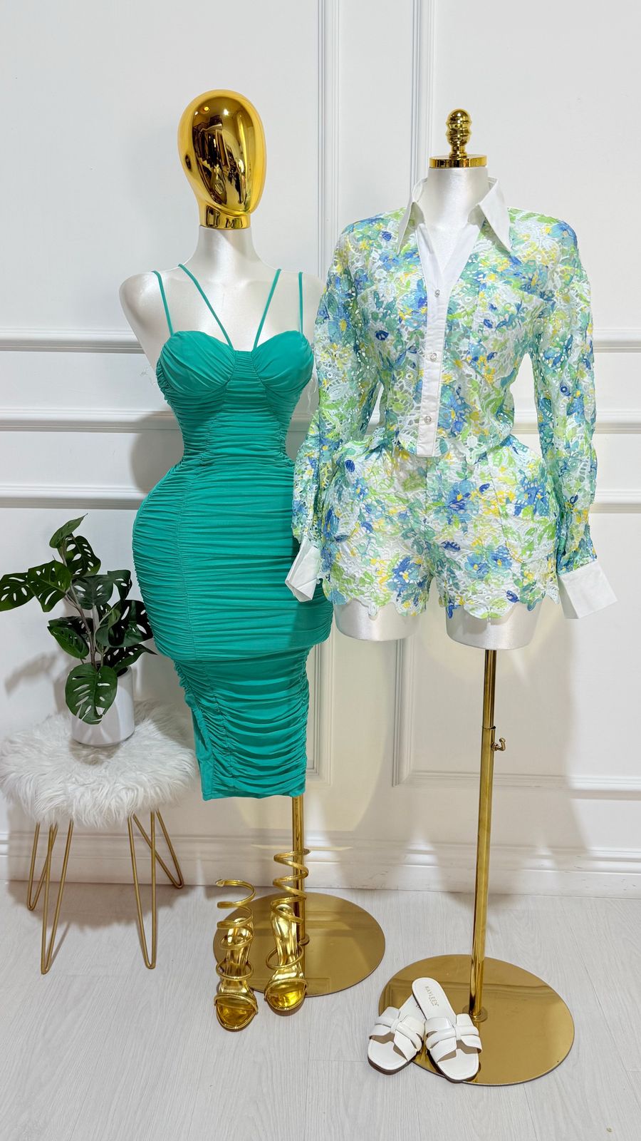 Vestido Malla Menta
