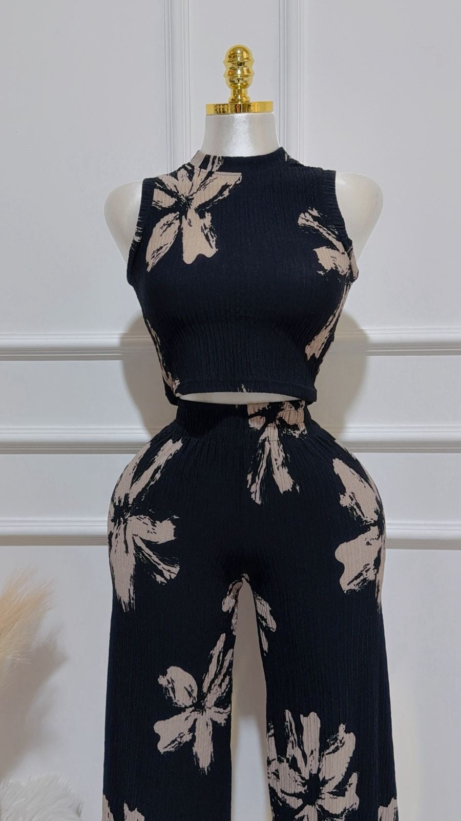 Set Plisado Negro Daysi