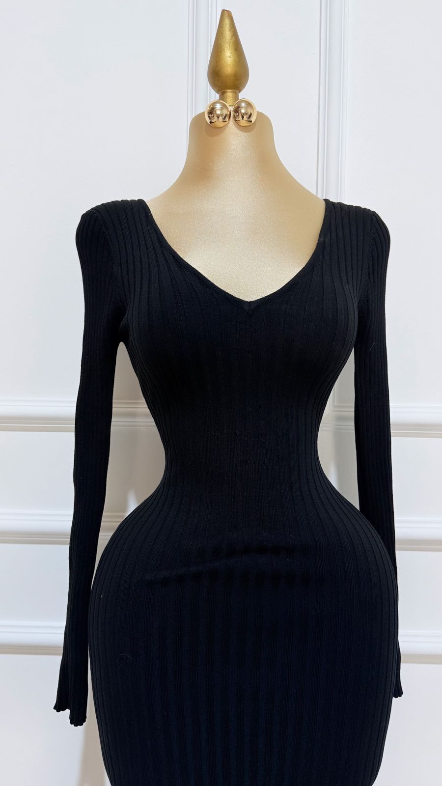 Vestido Midi Fuera Hombro
