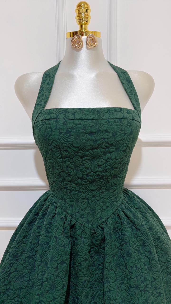 Vestido Corto Sin Mangas Halter