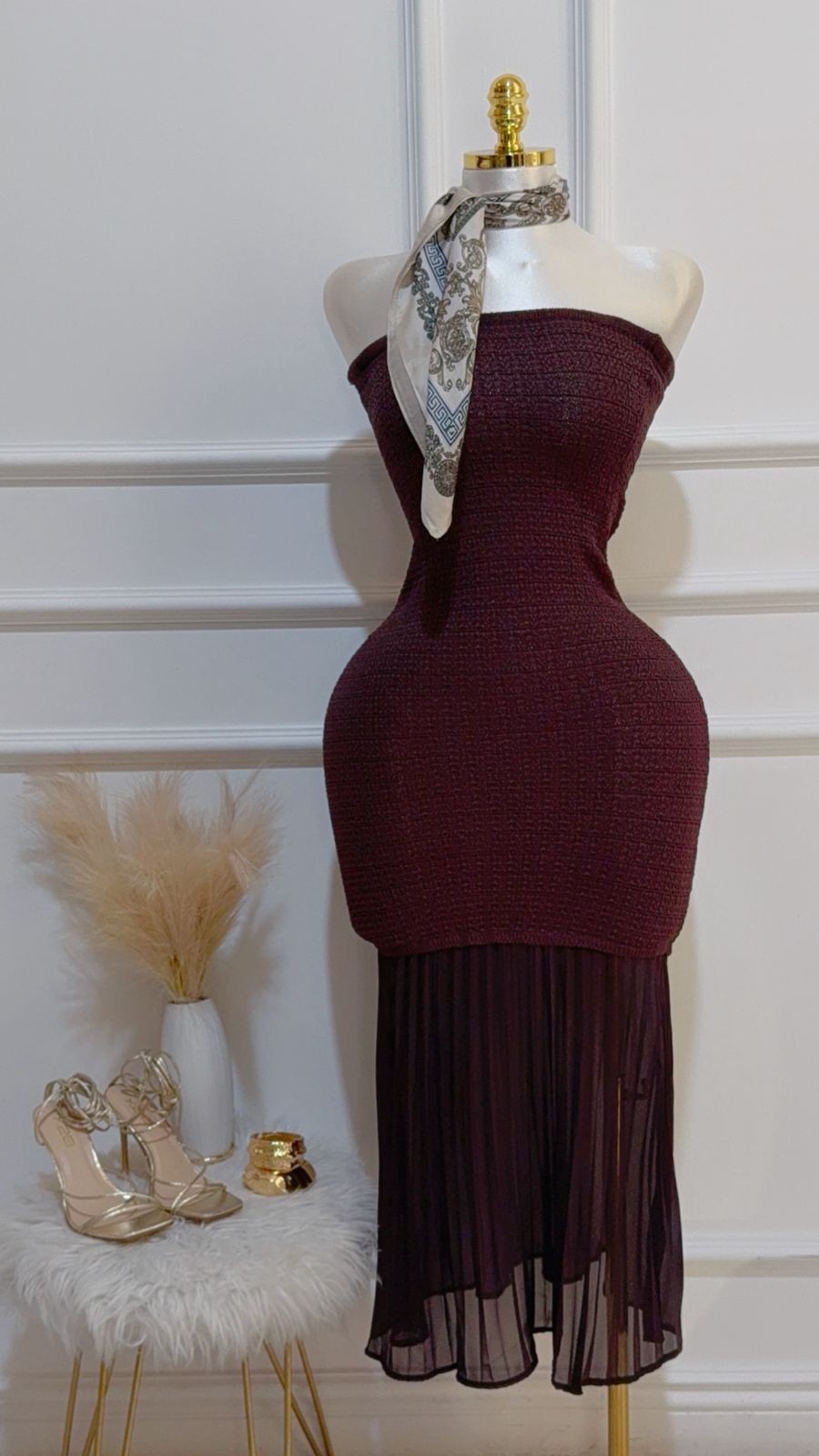 Vestido Largo Cafe