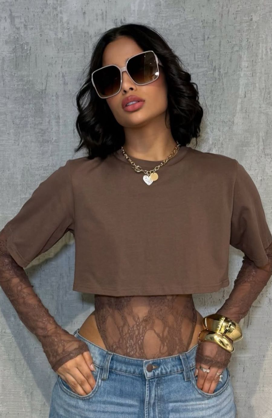 Pantiblusa Con Top ML Cafe