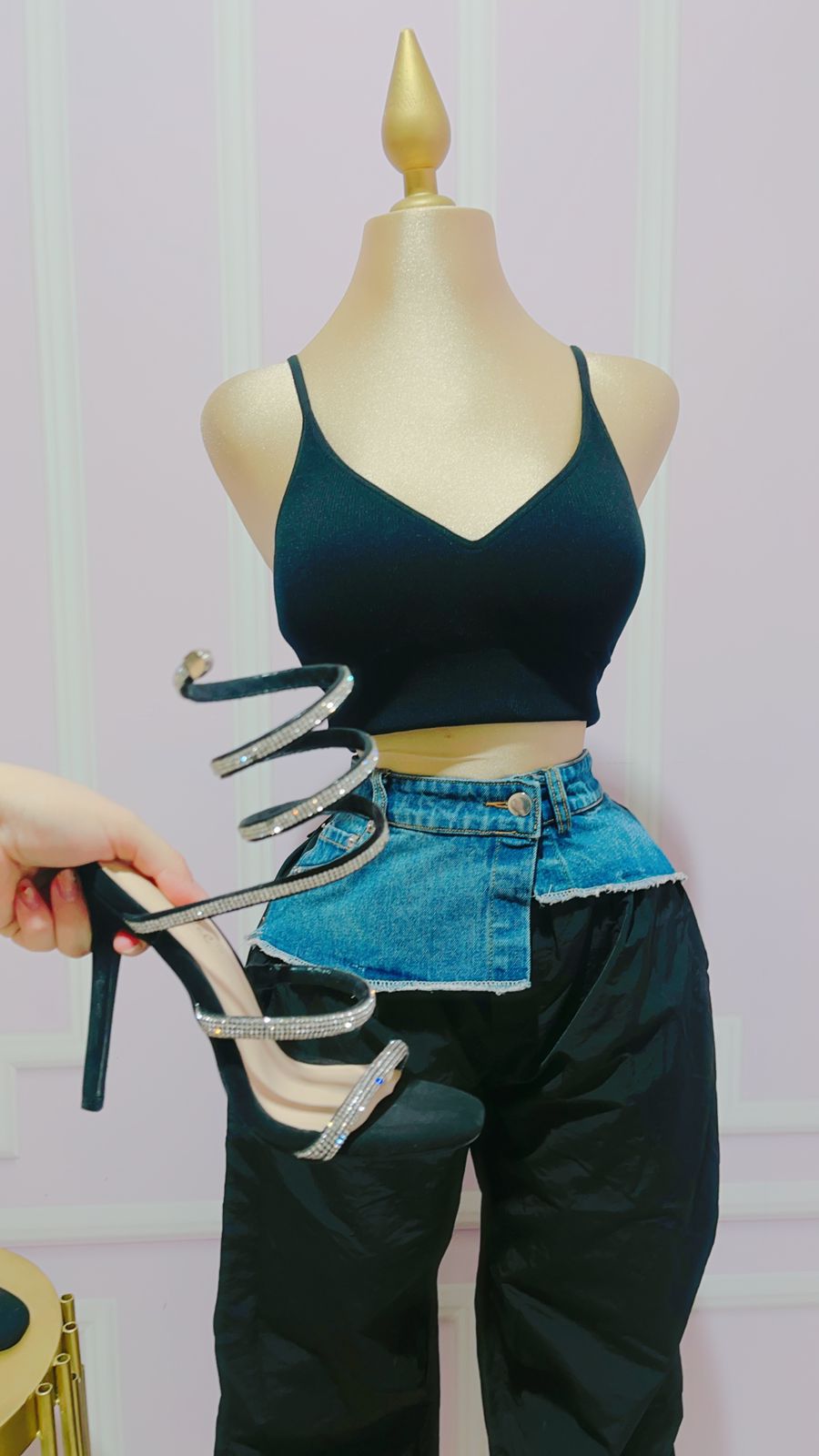 Pantalón Negro/Mezclilla