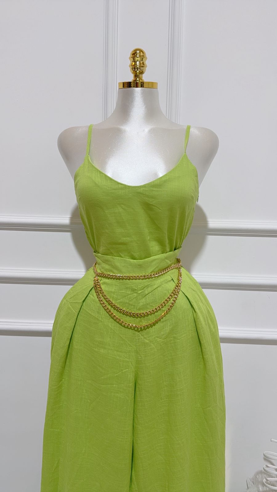 Conjunto Verde Lima Top Pantalon