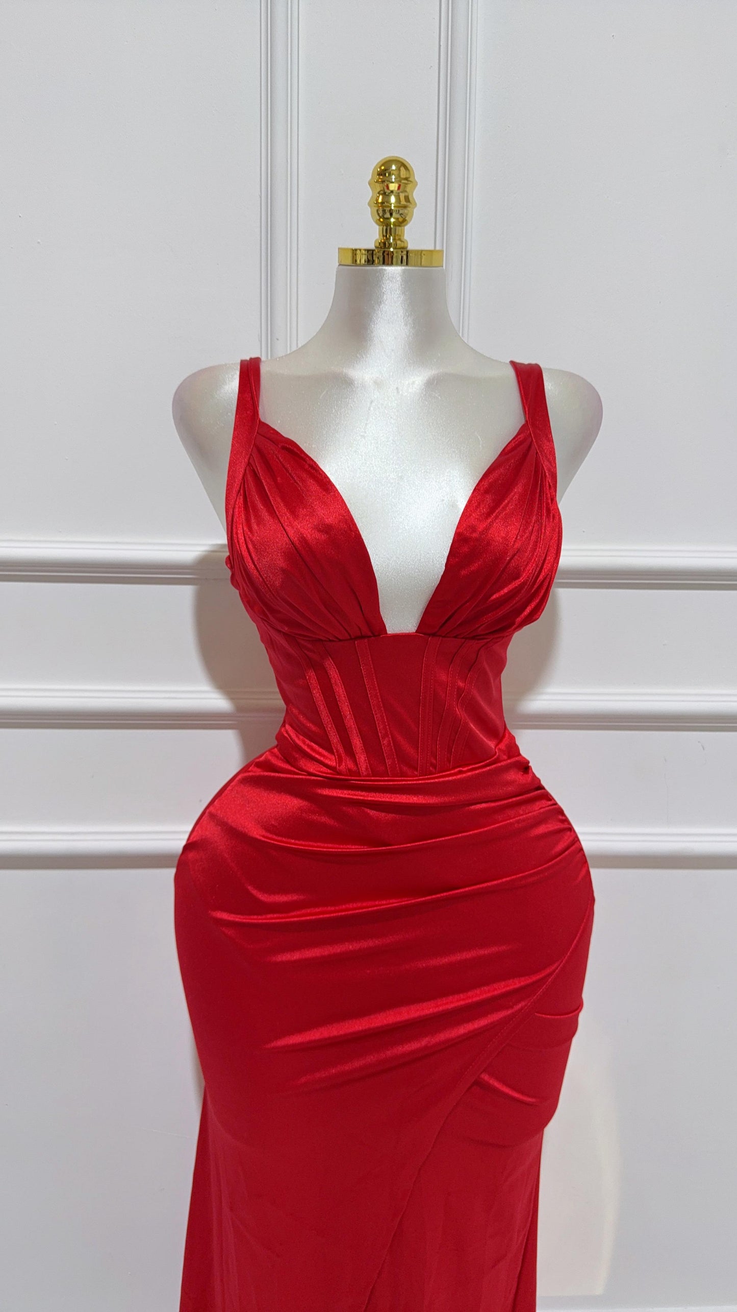 Vestido Rojo Tirantes
