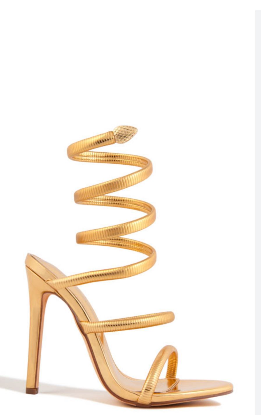 Zapatilla Espiral Dorada