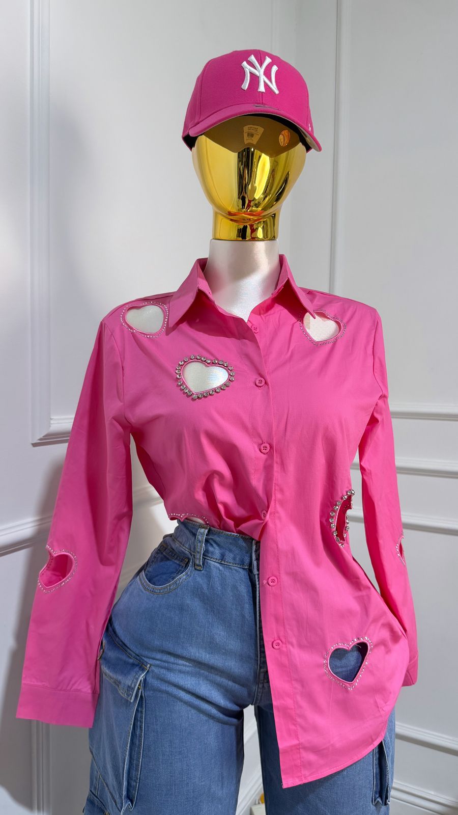 Blusa Rosa Corazones