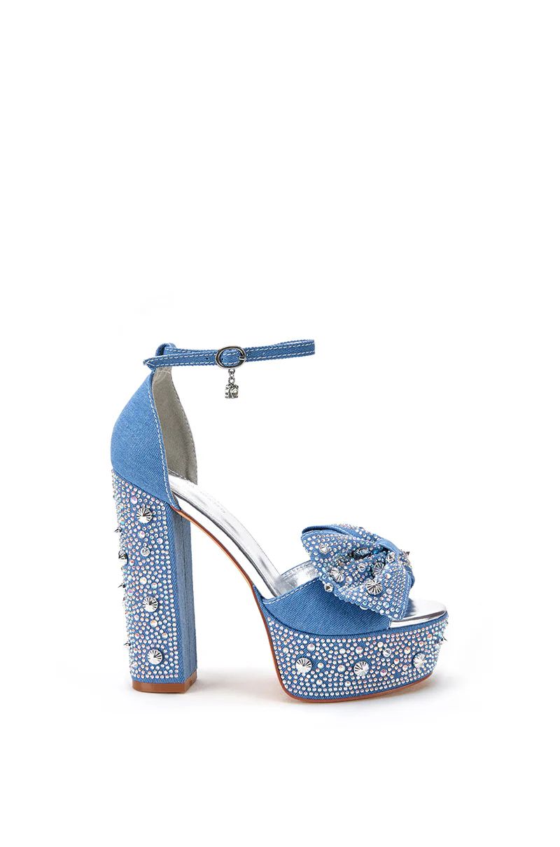 Zapatillas Mezclilla Aplicaciones Chalini Denim