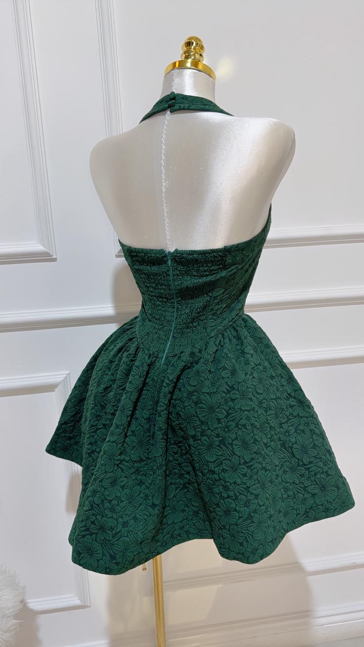 Vestido Corto Sin Mangas Halter