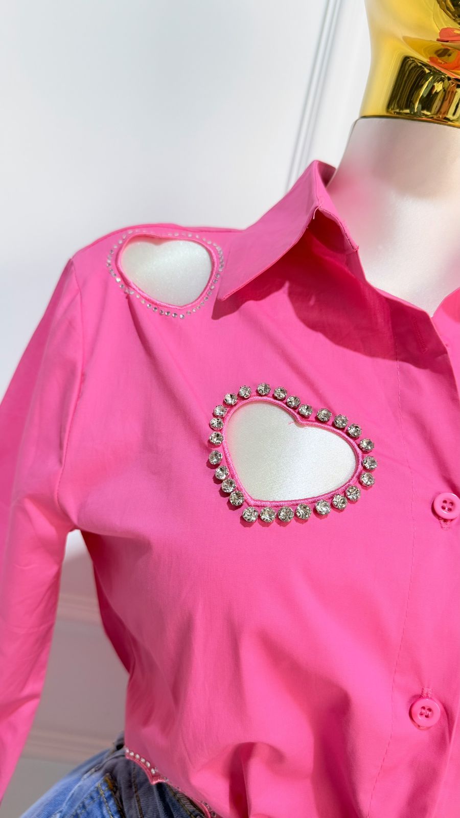 Blusa Rosa Corazones