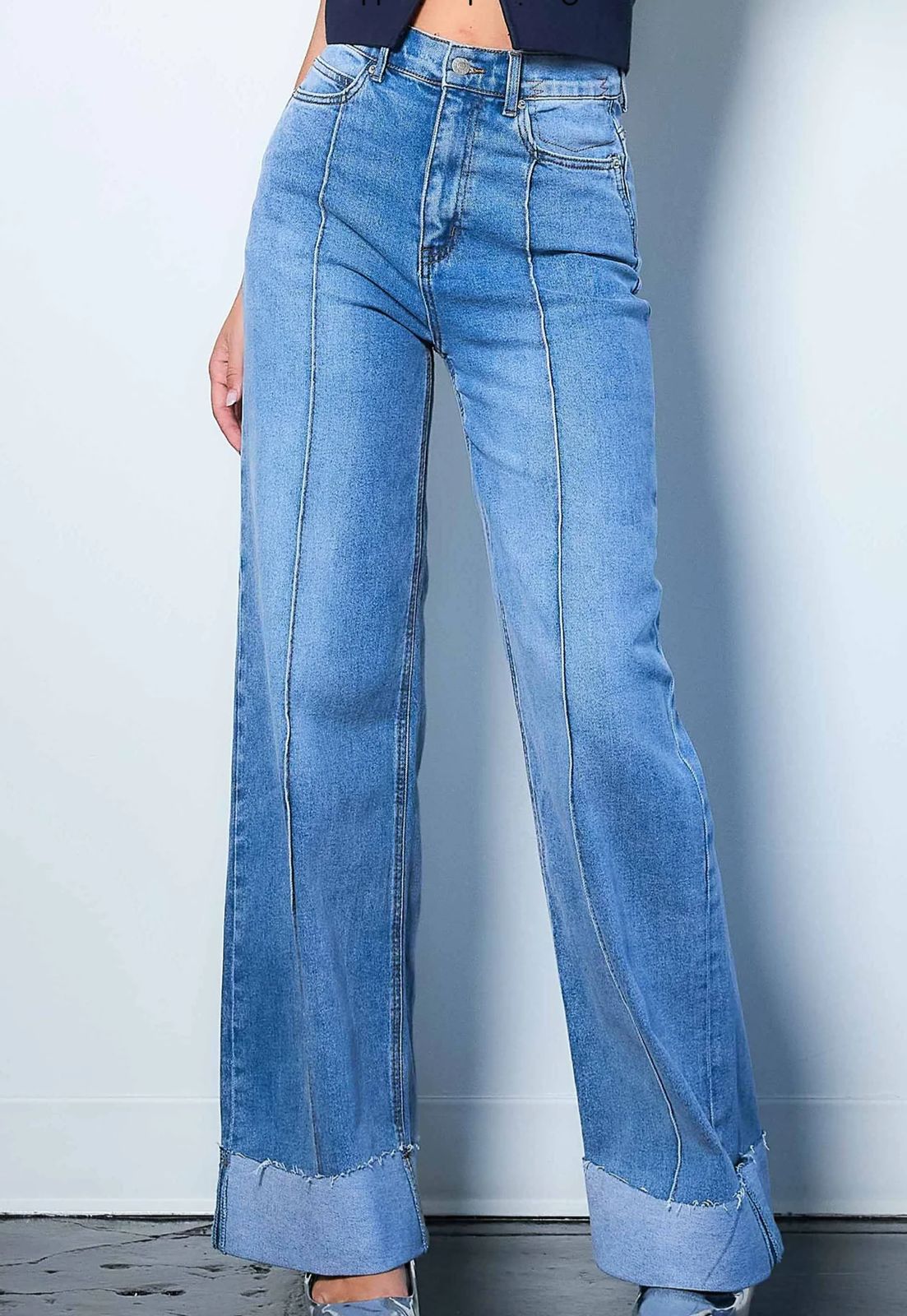 Pantalon Mezclilla Ancho