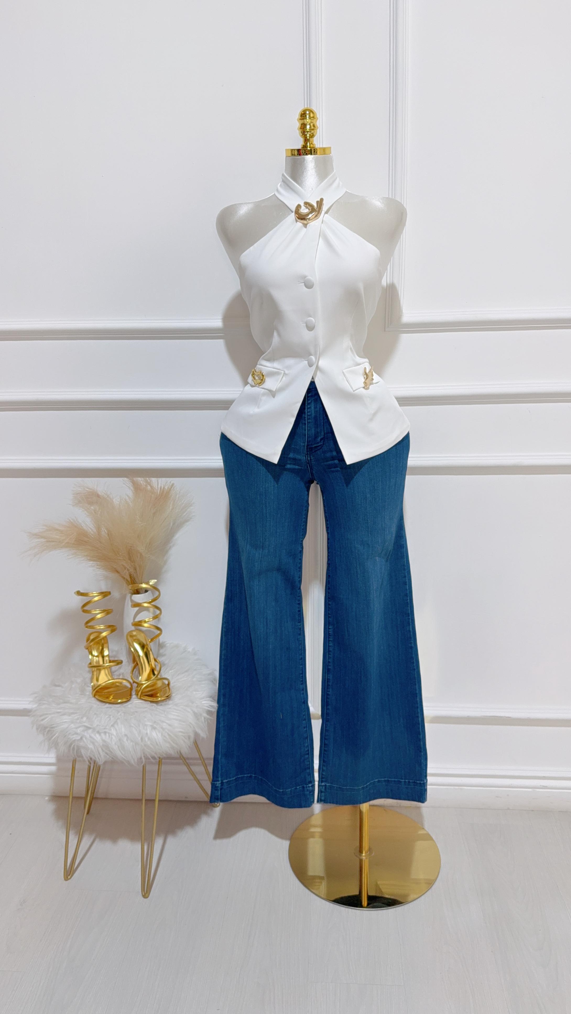Pantalon Mezclilla Ancho