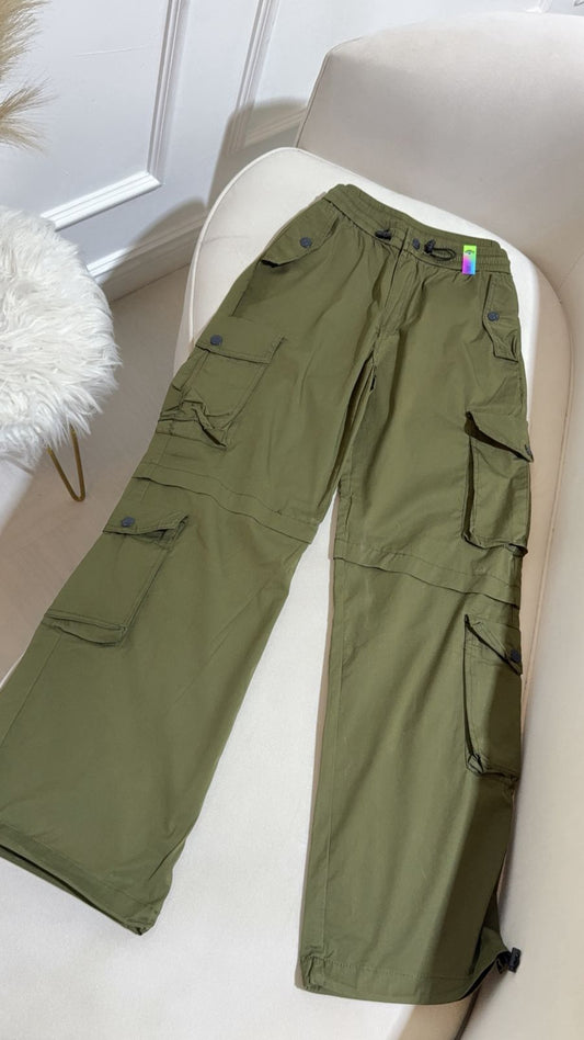 Pantalon Cargo Vibrant Verde Olivo