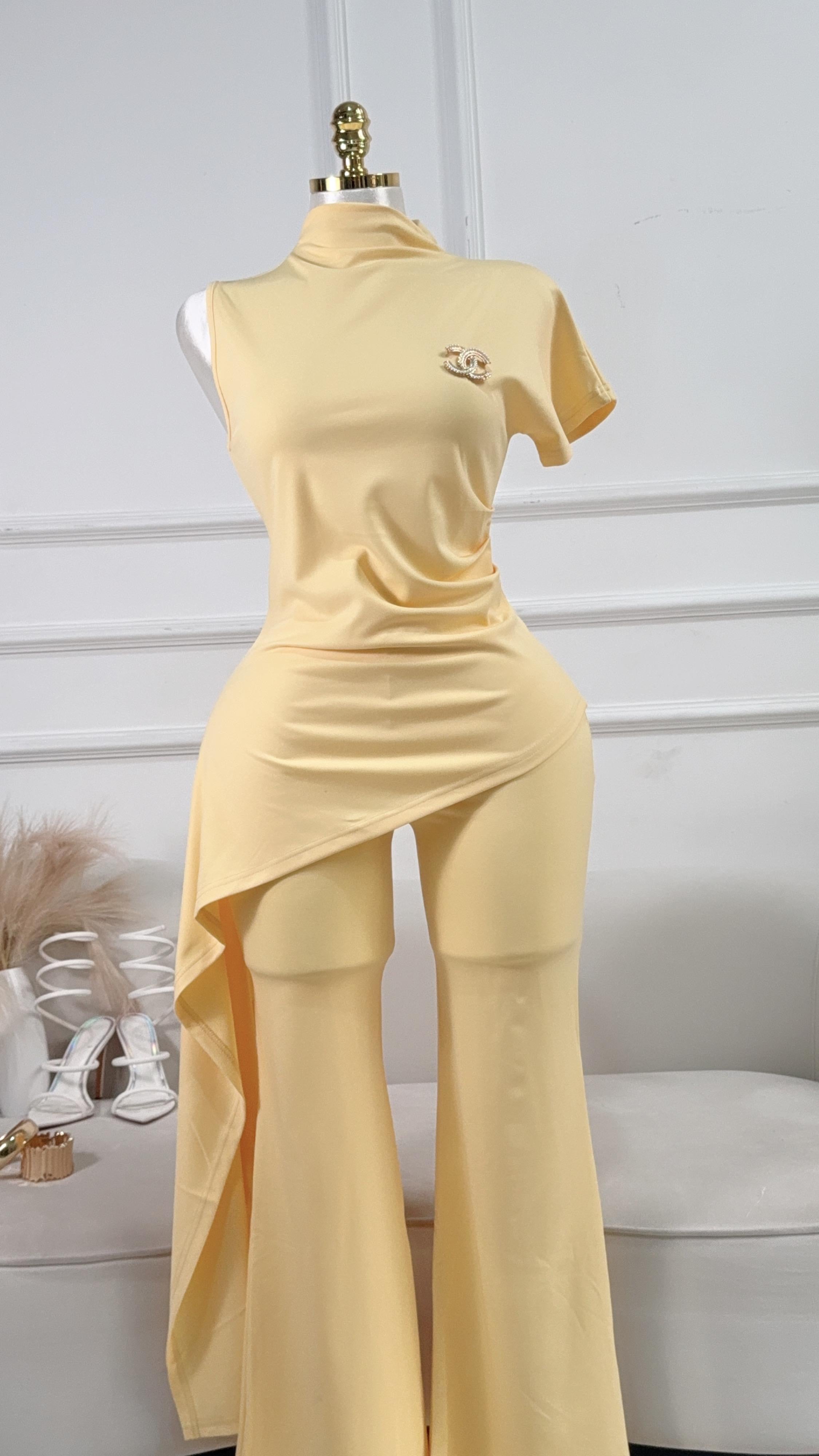 CONJUNTO PANTALÓN LARGO AMARILLO