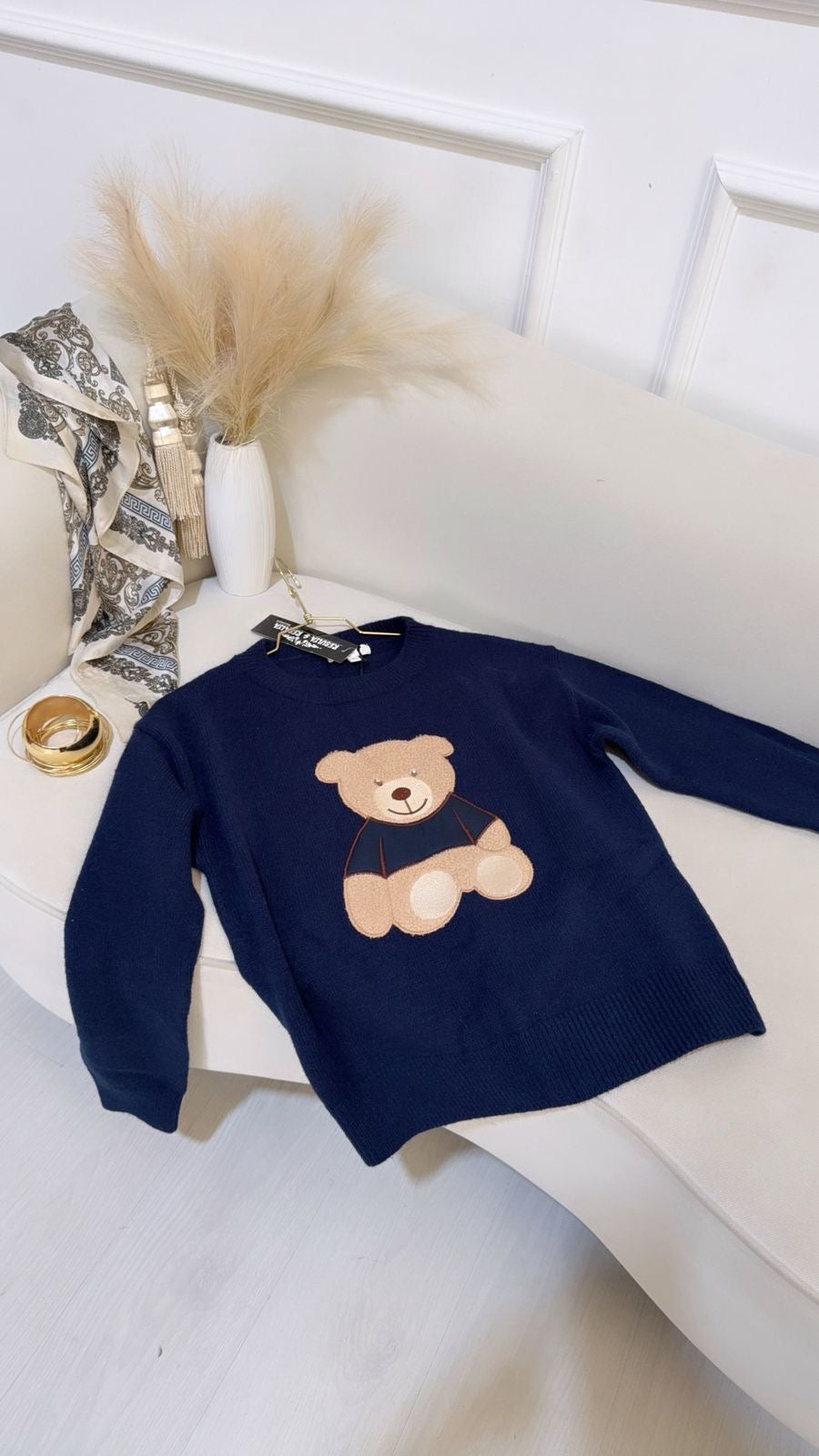 Suéter Oso De Peluche Azul