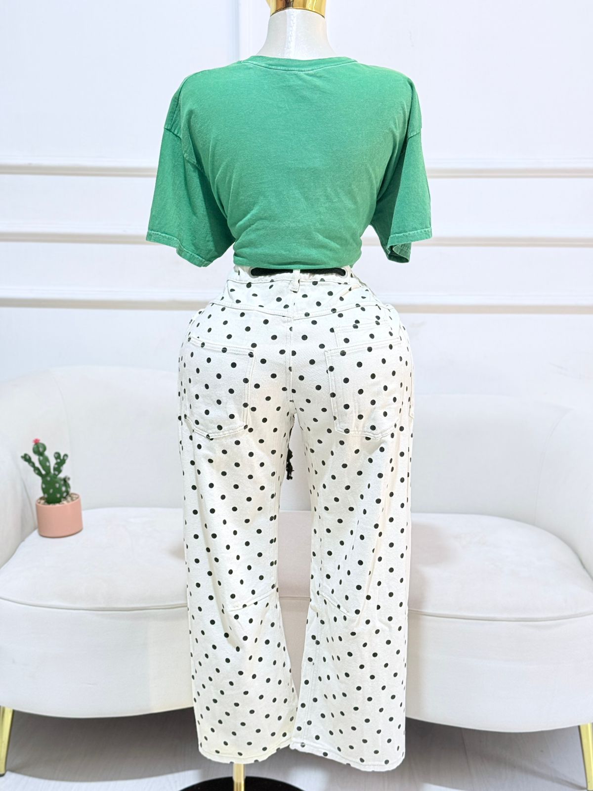 BLUSA OVERSIZE VERDE LIMONES