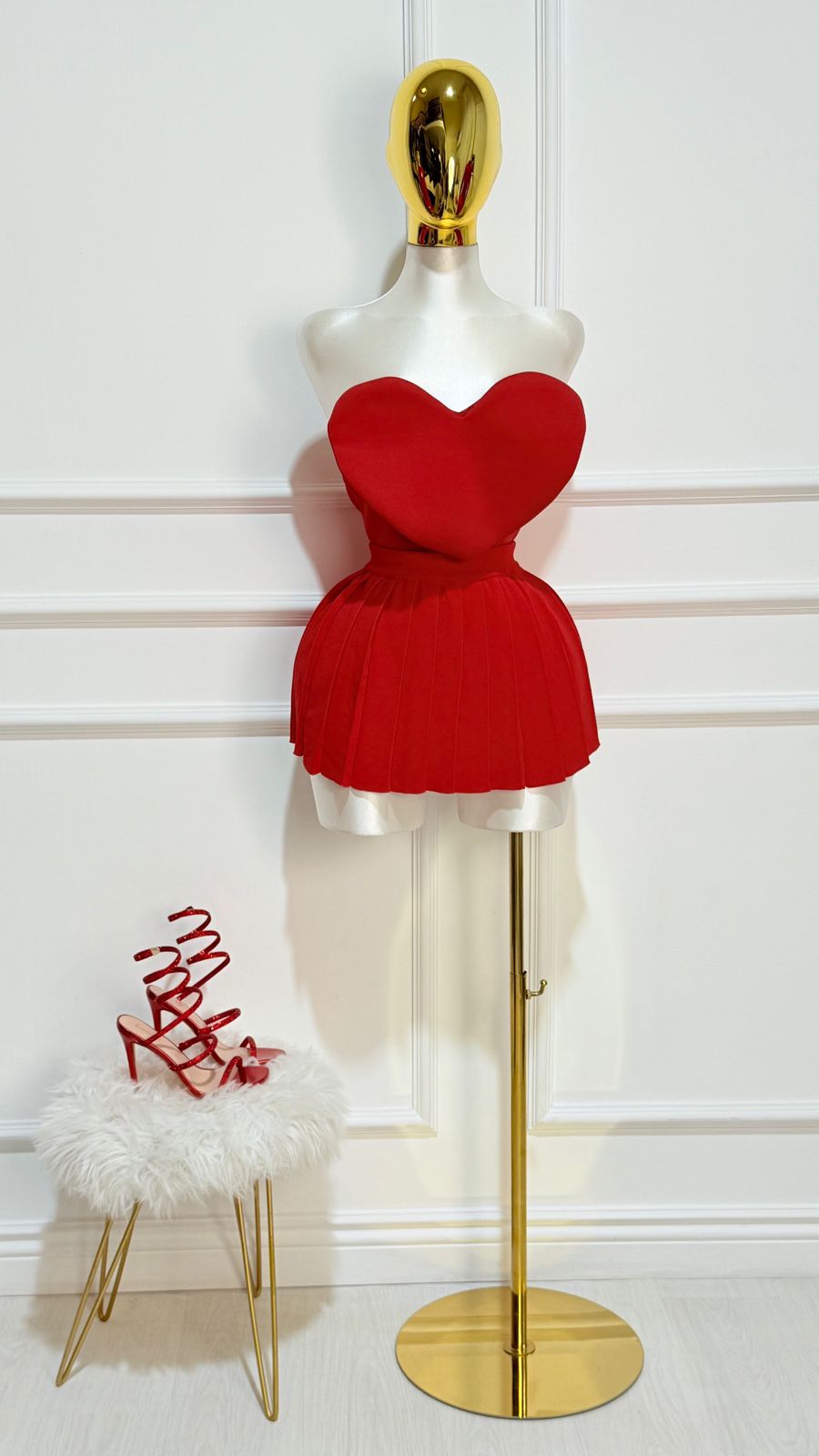 Top Rojo De Corazon
