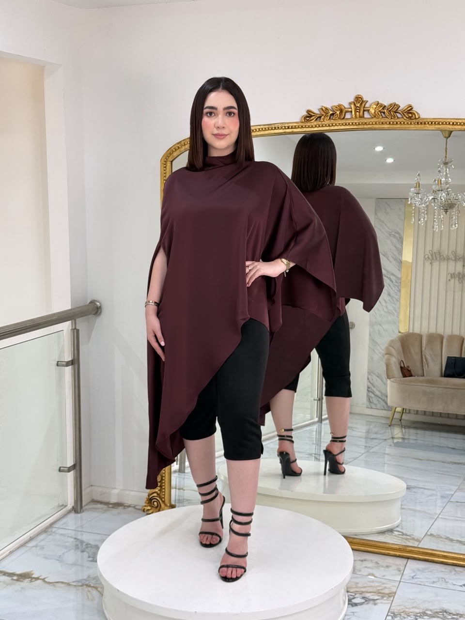 BLUSA CAPA BURGUNDY