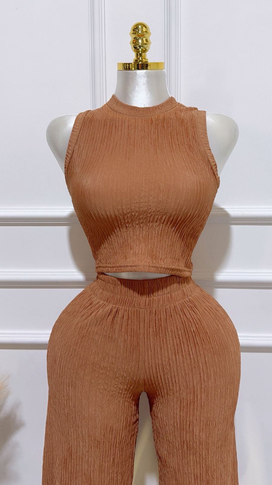 Set Plisado Camel