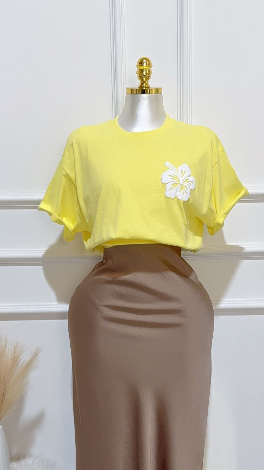 Playera Estampada Amarilla