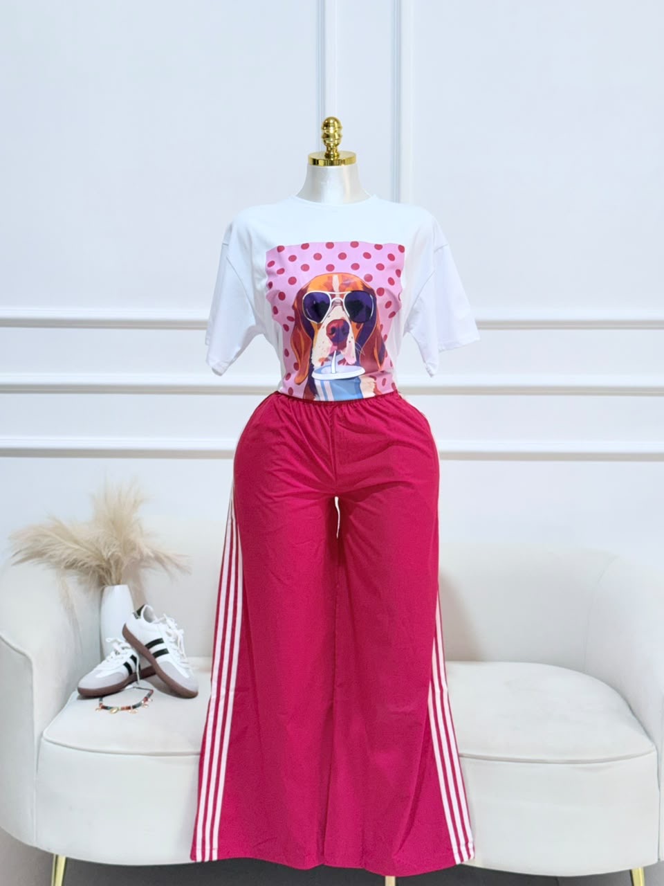 PANTALÓN ROSA RAYADO