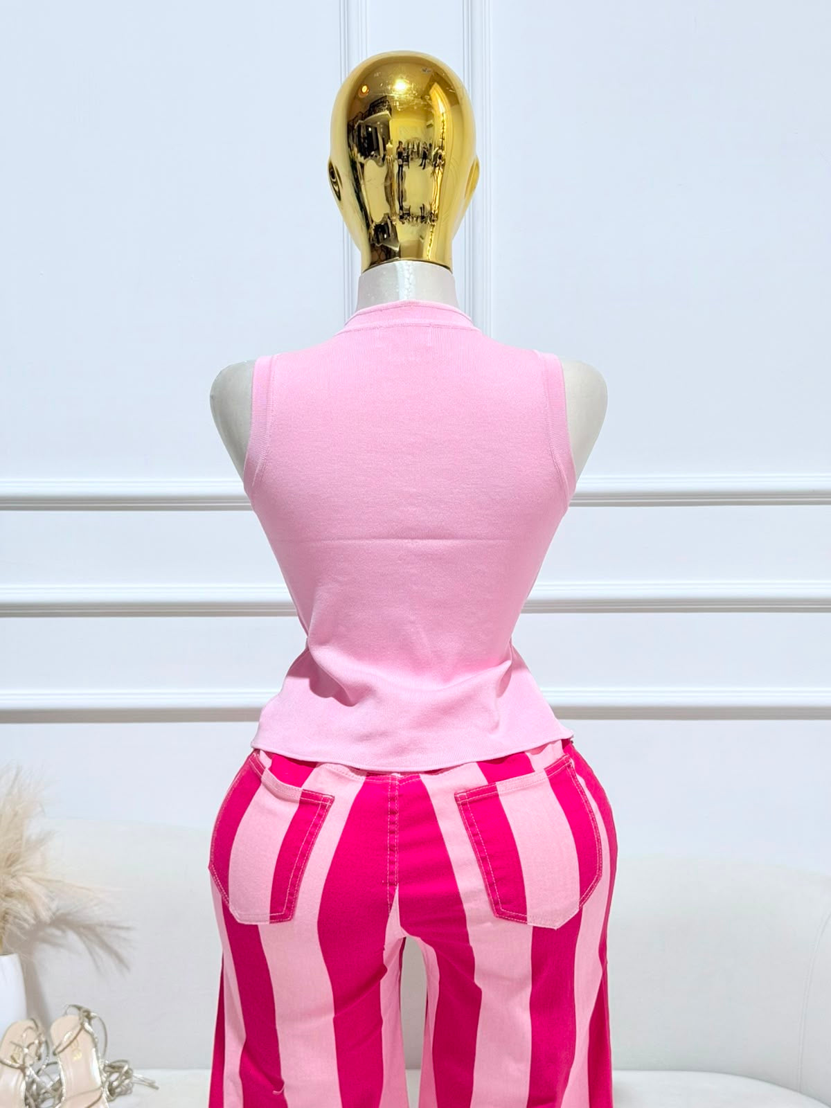 BLUSA ROSA BOTONES