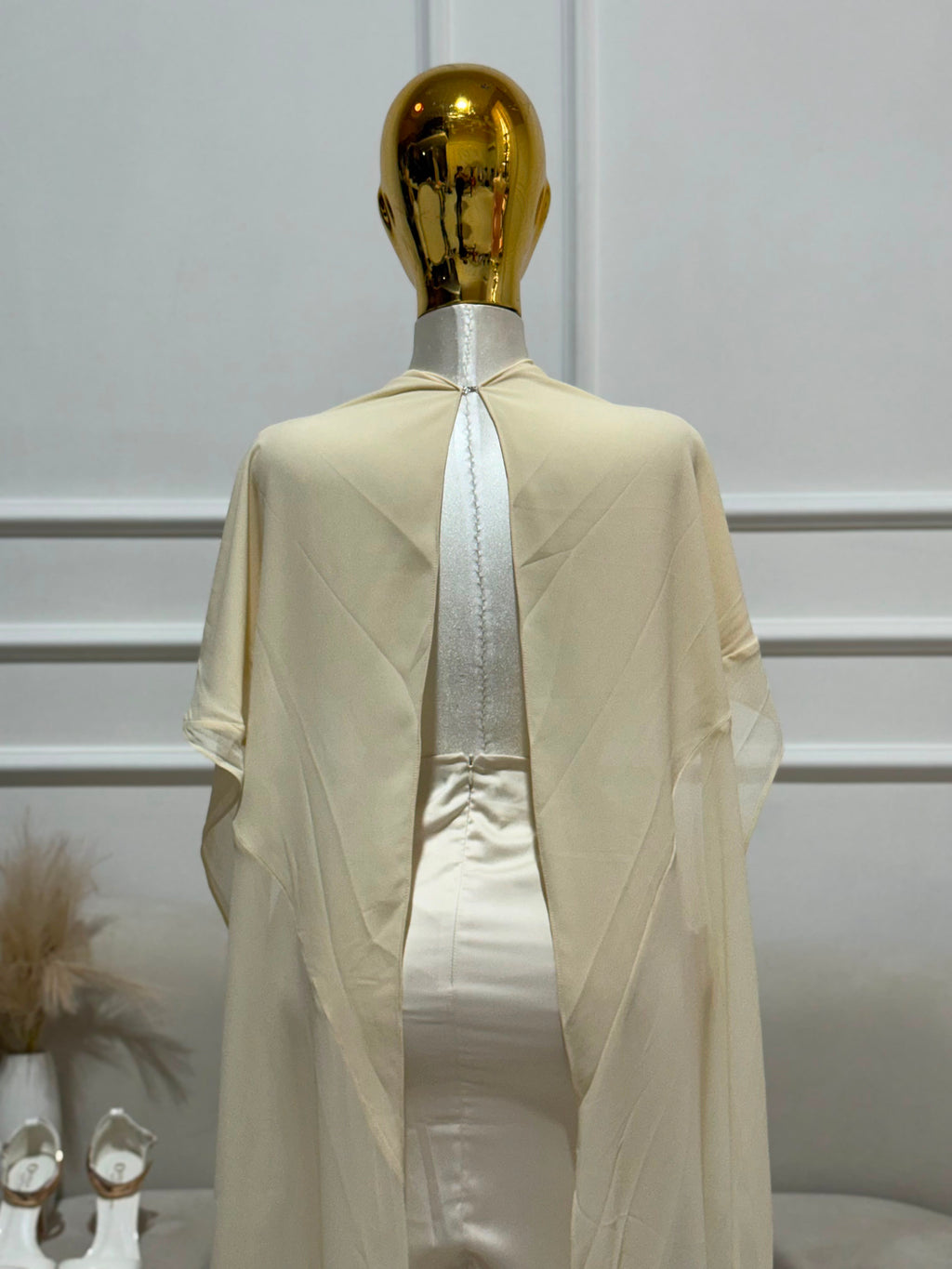 VESTIDO AMARILLO SATIN MESH