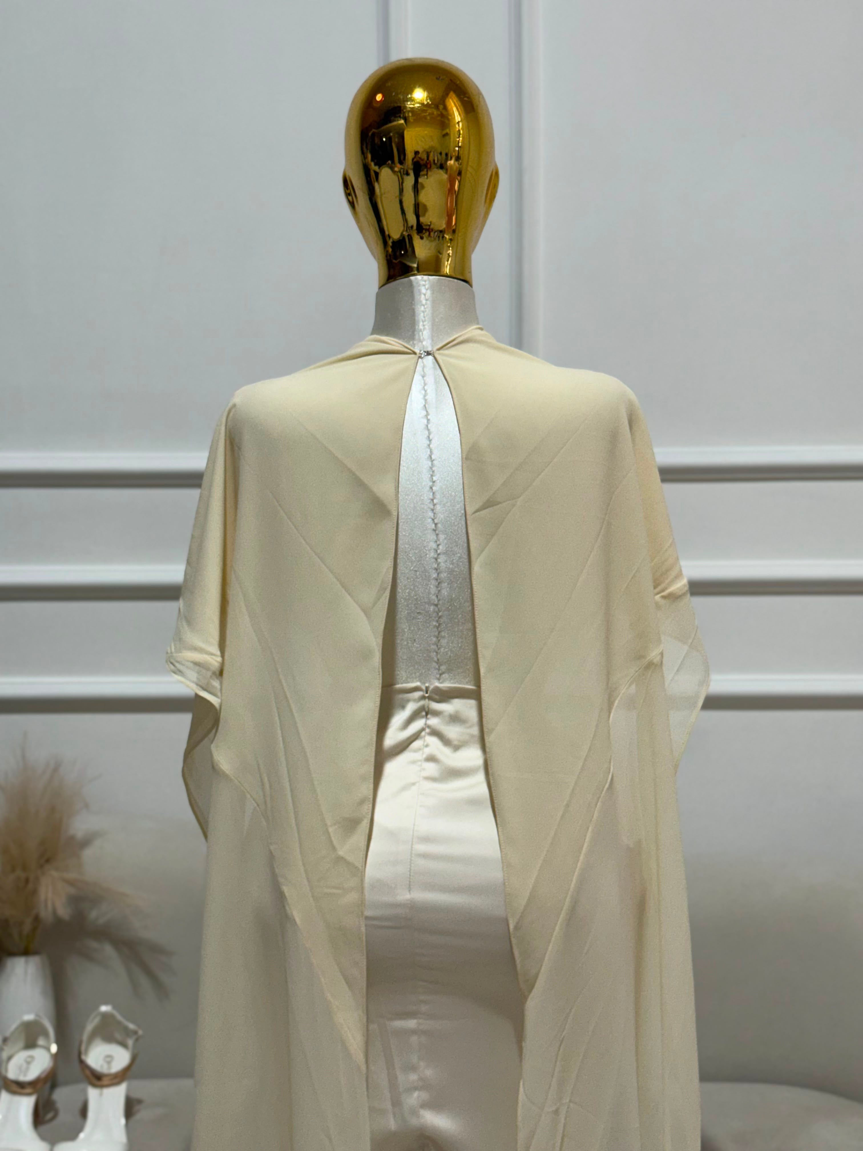VESTIDO AMARILLO SATIN MESH