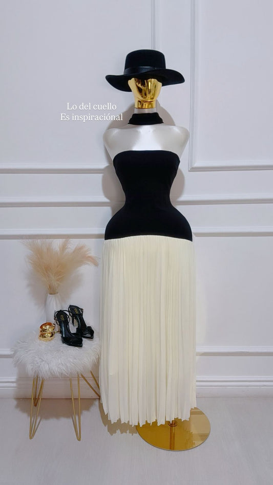 Vestido Largo Nude
