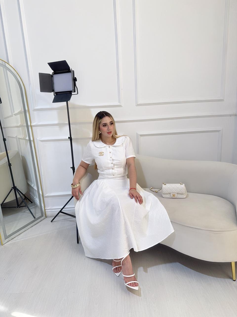 Conjunto Blanco Botones