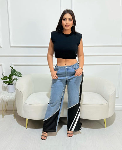 Pantalon Mezclilla Negro