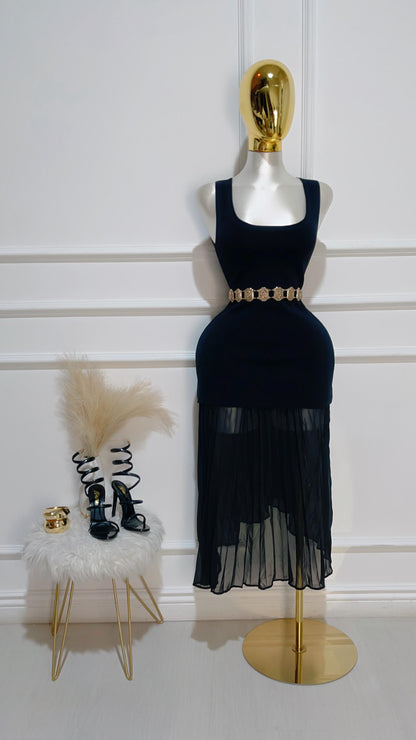 Vestido Negro Tirantes