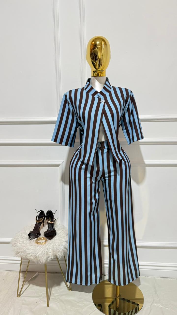 CONJUNTO RAYAS AZUL