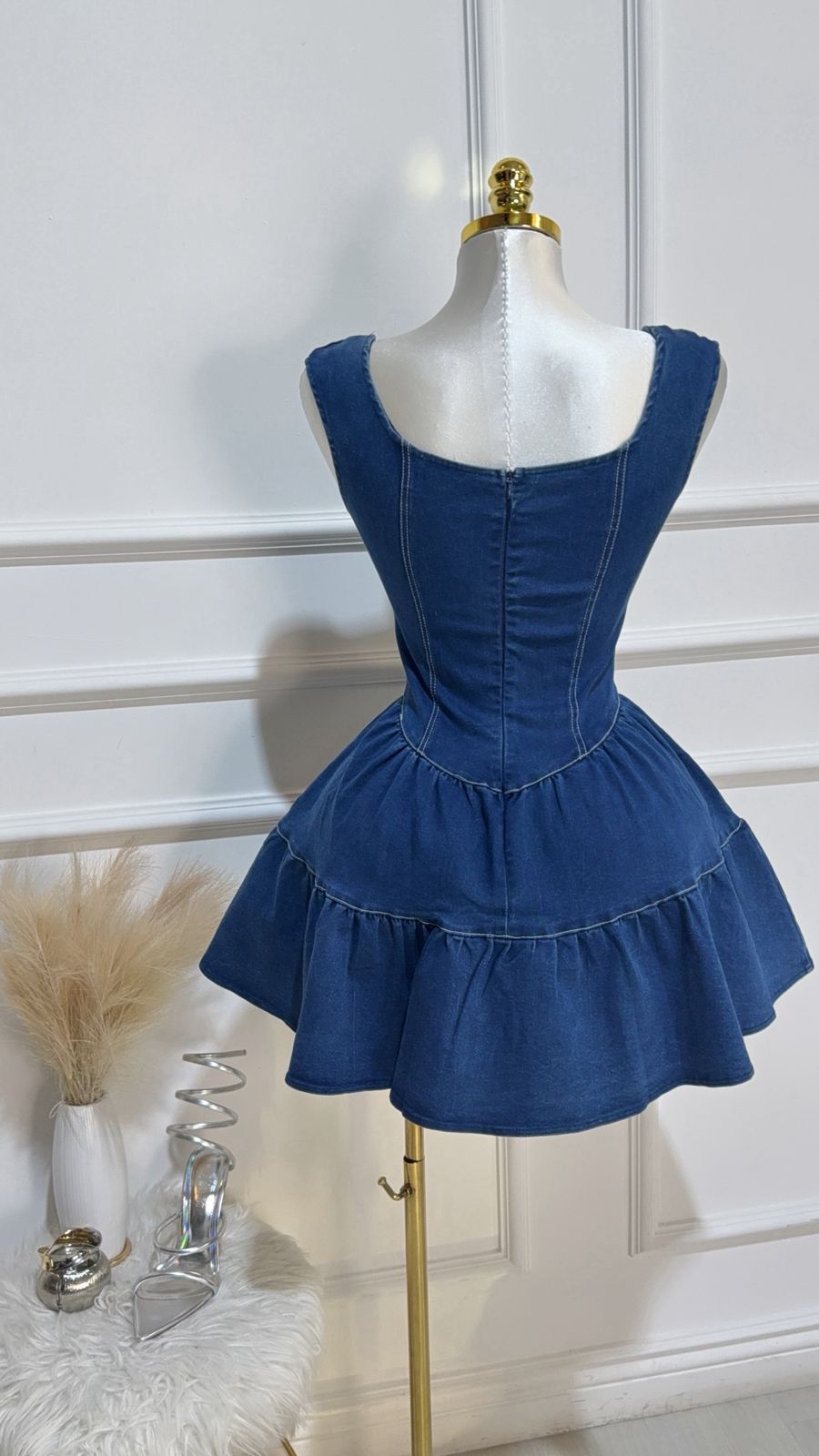 Vestido Corto Mezclilla