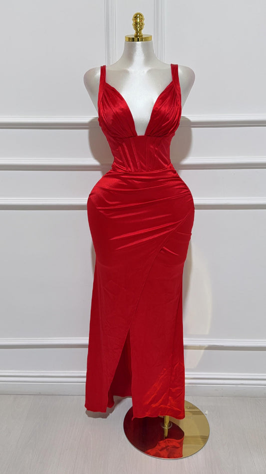 Vestido Rojo Tirantes