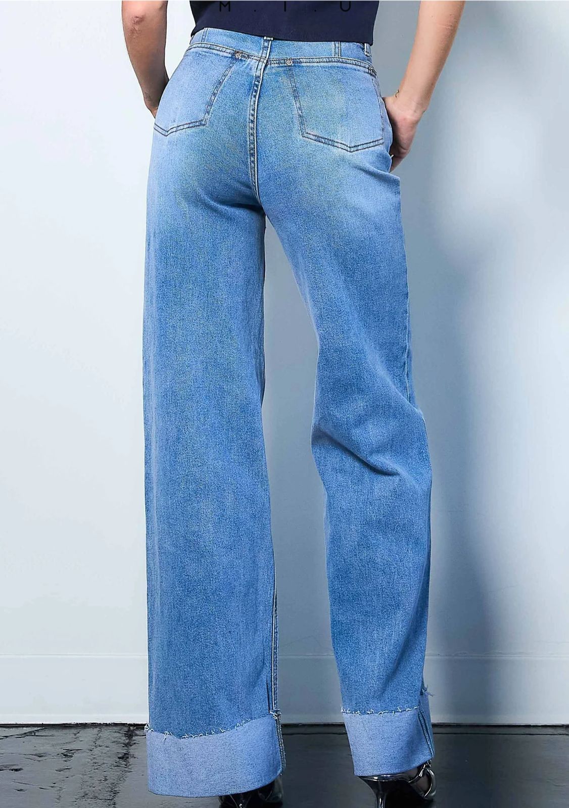 Pantalon Mezclilla Ancho