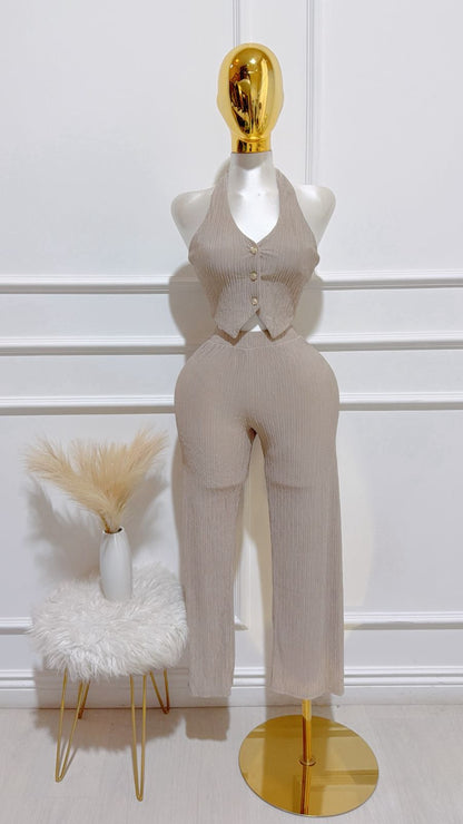 Set Plisado Khaki