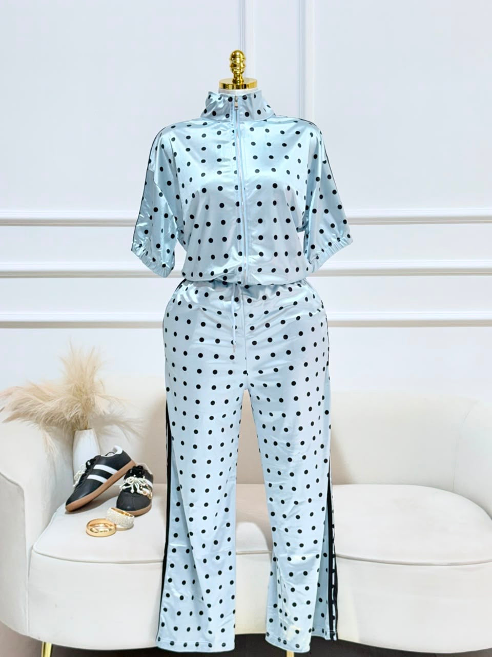 CONJUNTO AZUL POLKA