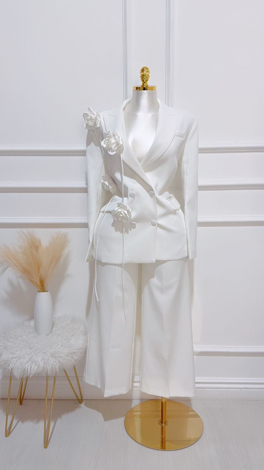 Blazer Blanco Flores