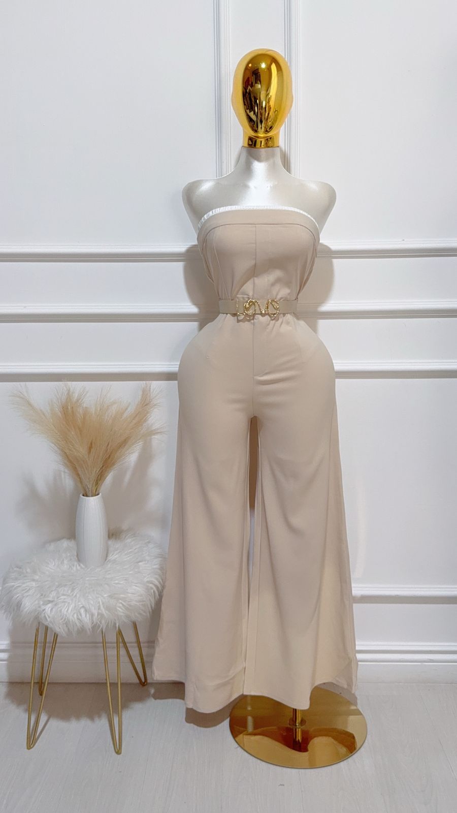 Enterizo Beige Cinto