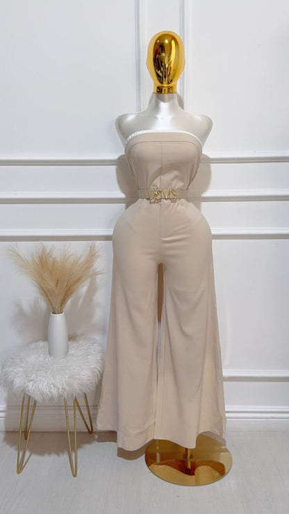 Enterizo Beige Cinto