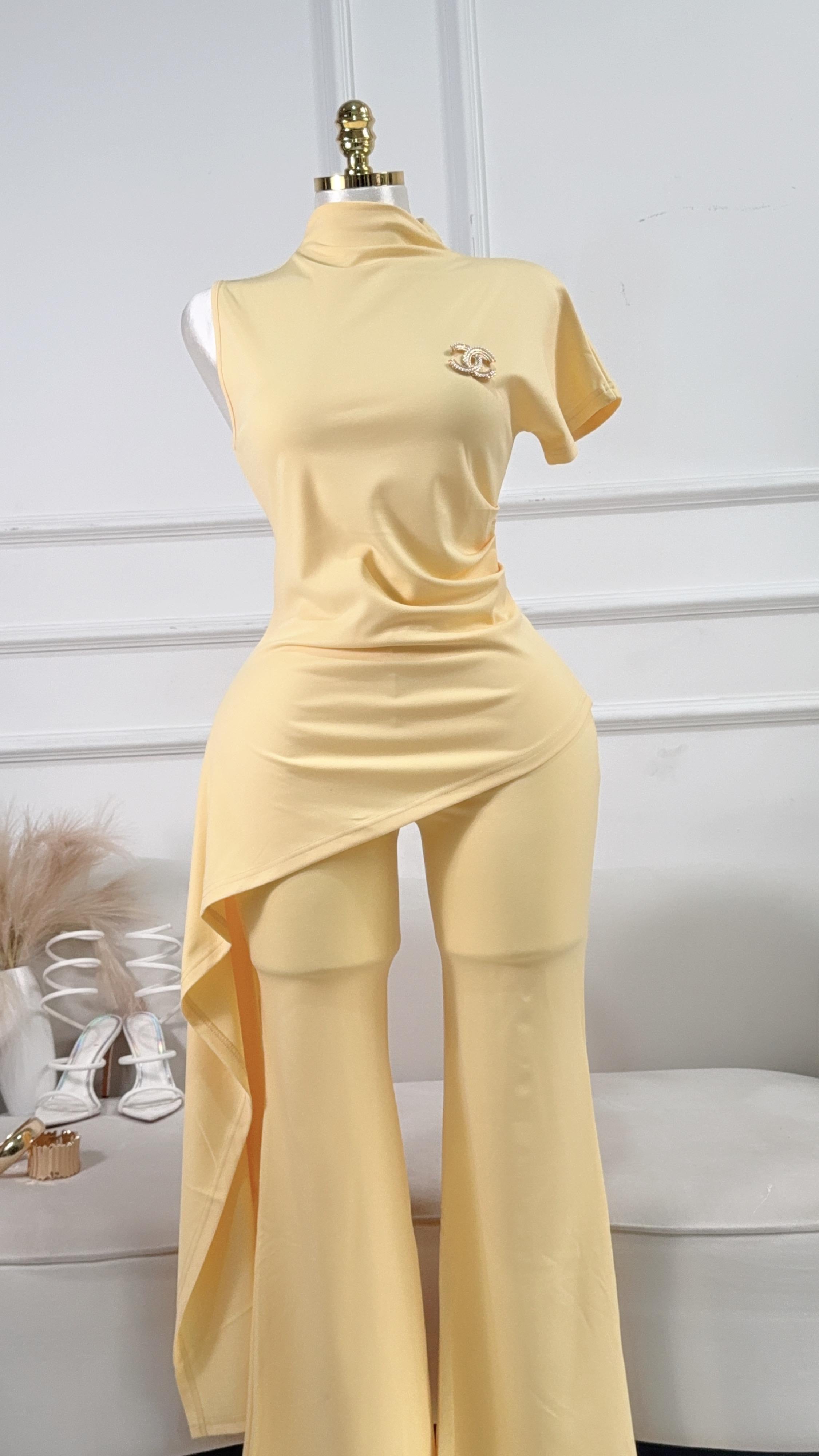 CONJUNTO PANTALÓN LARGO AMARILLO